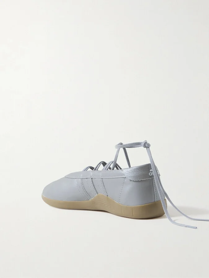 adidas Originals - Taekwondo Mei Ballet Metallic Leather Sneakers - Silver - Image 3
