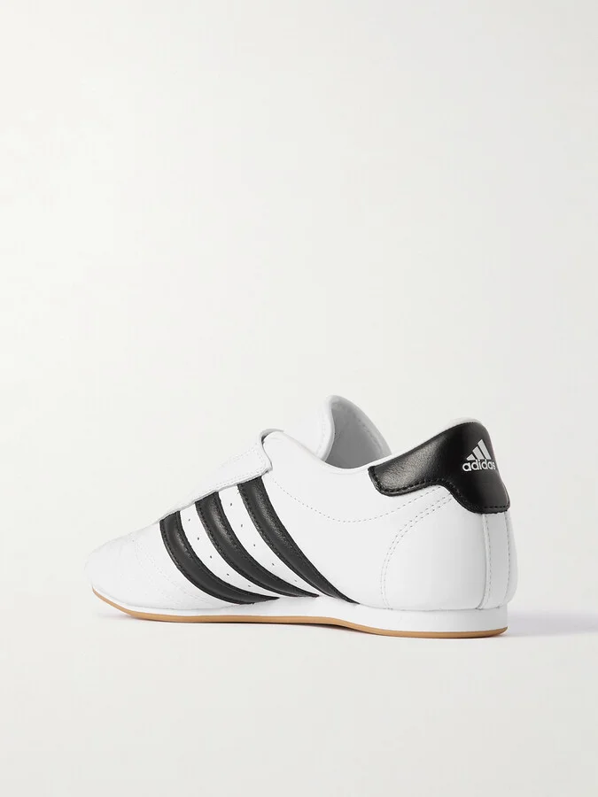 adidas Originals - Taekwondo Quilted Leather Sneakers - White - Image 3