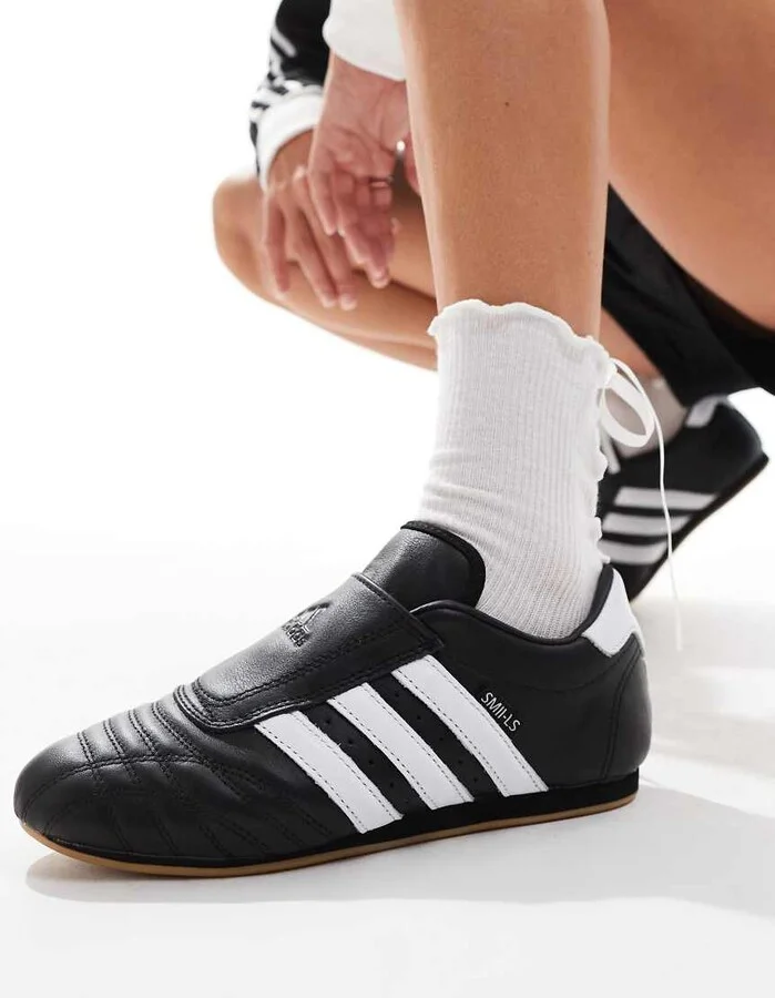 adidas Originals Taekwondo sneakers in black and white