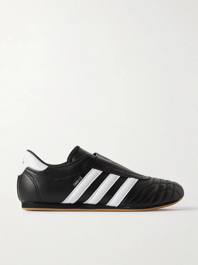 adidas Originals - Taekwondo Striped Leather Sneakers - Black