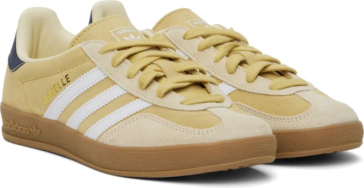 adidas Originals Tan Gazelle Indoor Sneakers - Image 4