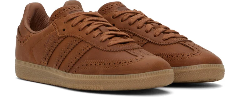 adidas Originals Tan Samba OG Sneakers - Image 4