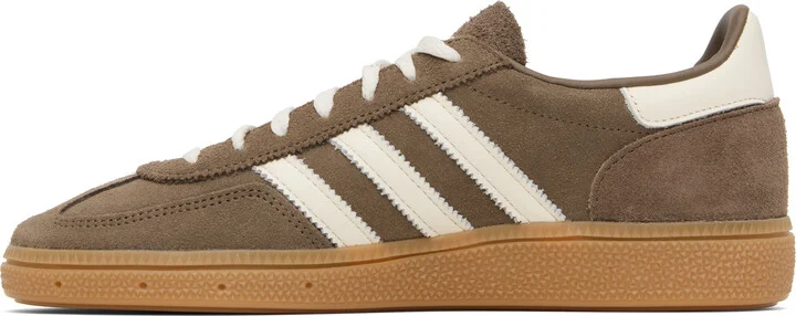 adidas Originals Taupe & White Handball Spezial Sneakers - Image 3