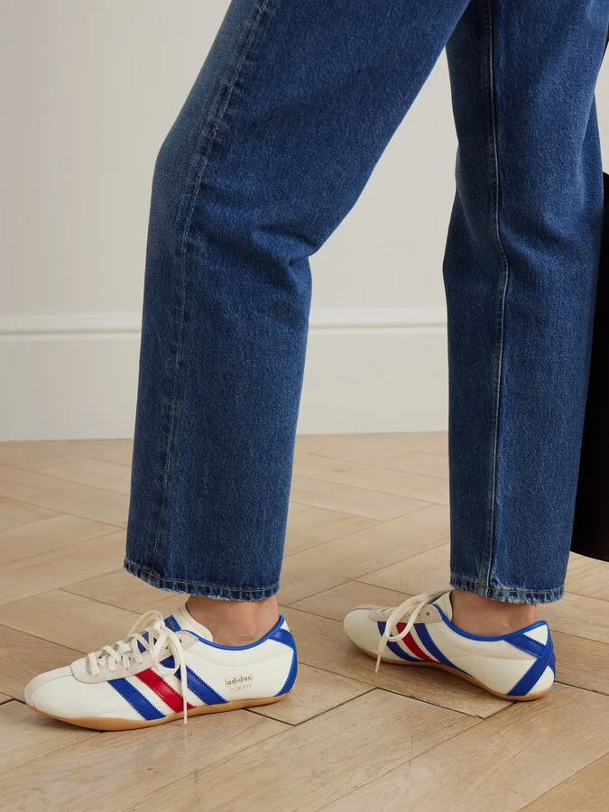 adidas Originals - Tokyo Leather And Suede-trimmed Mesh Sneakers - White - Image 2