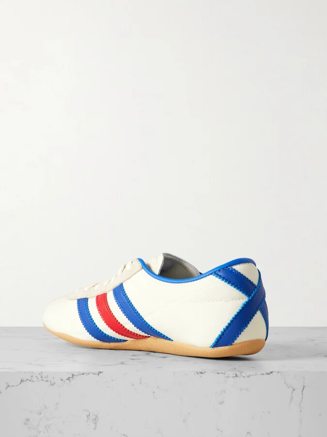 adidas Originals - Tokyo Leather And Suede-trimmed Mesh Sneakers - White - Image 3