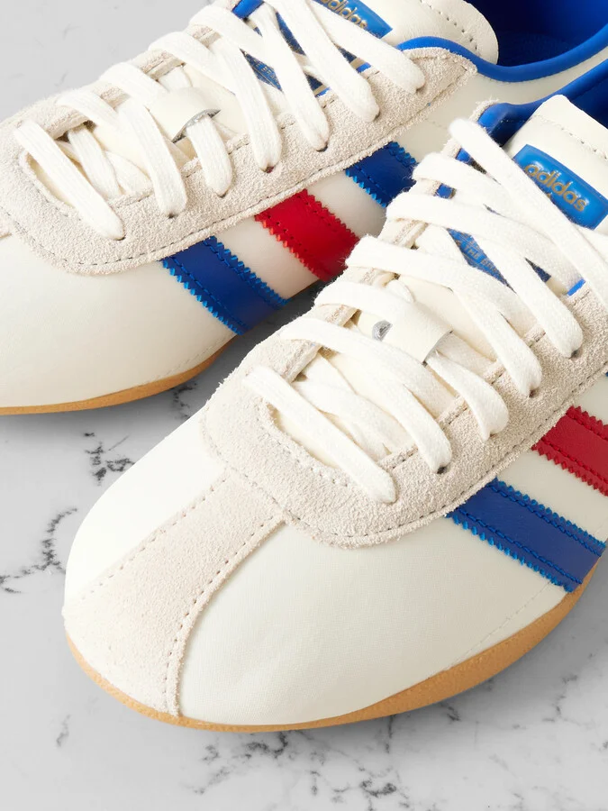 adidas Originals - Tokyo Leather And Suede-trimmed Mesh Sneakers - White - Image 4