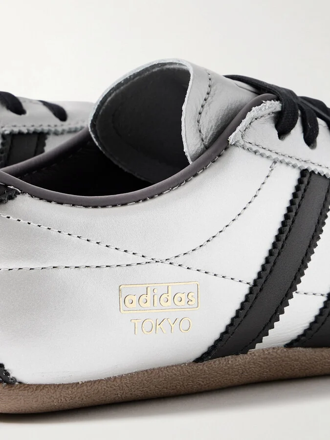 adidas Originals - Tokyo Metallic Leather Sneakers - Silver - Image 4