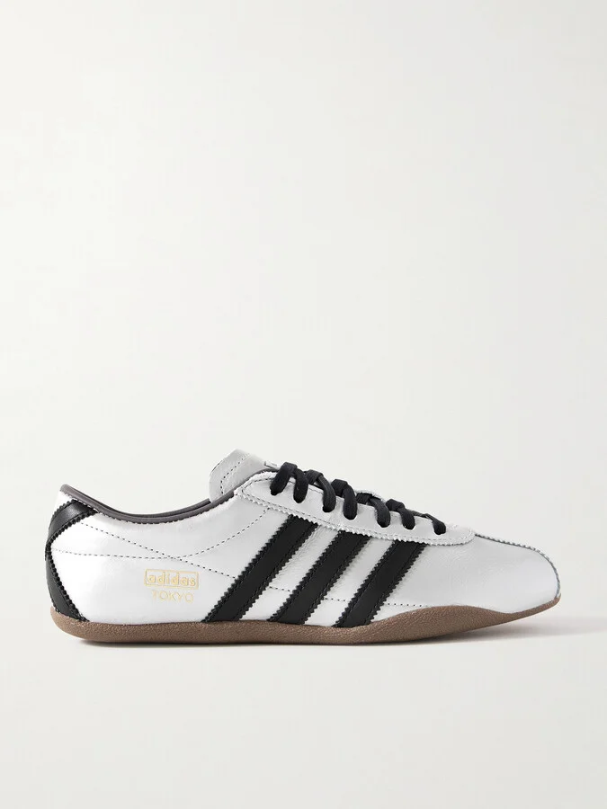adidas Originals - Tokyo Metallic Leather Sneakers - Silver
