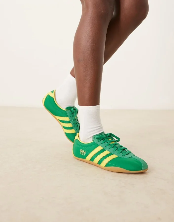 adidas Originals Tokyo sneakers in green and yellow - Image 3