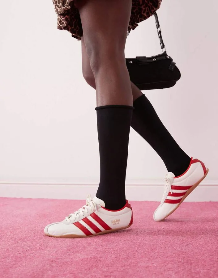 adidas Originals Tokyo sneakers in white and red