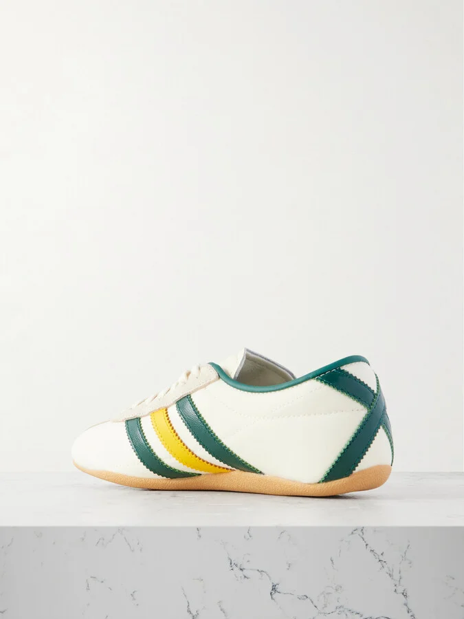 adidas Originals - Tokyo Suede And Leather-trimmed Shell Sneakers - White - Image 3