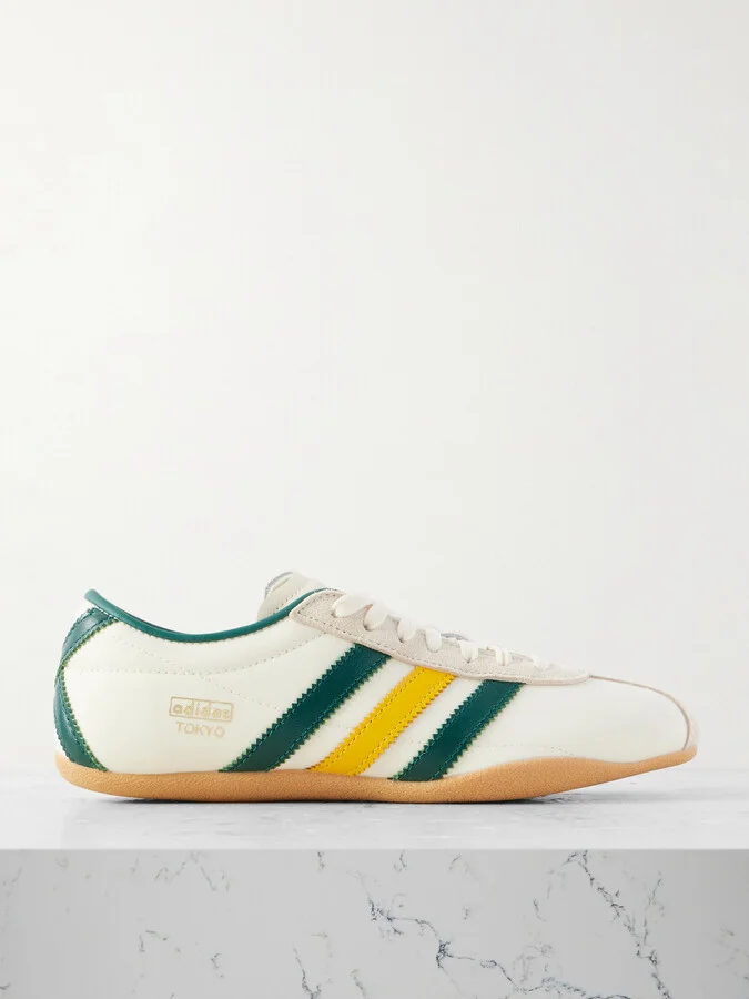adidas Originals - Tokyo Suede And Leather-trimmed Shell Sneakers - White