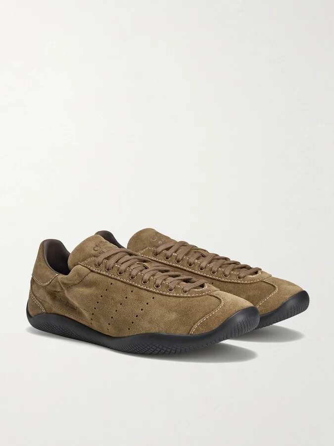 adidas Originals - + Wales Bonner Lo Pro Perforated Suede Sneakers - Brown - Image 3