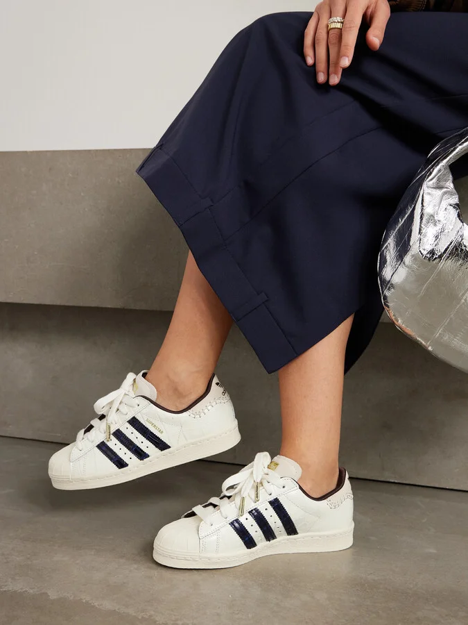adidas Originals - + Wales Bonner Superstar Croc-effect Leather Sneakers - Off-white - Image 2