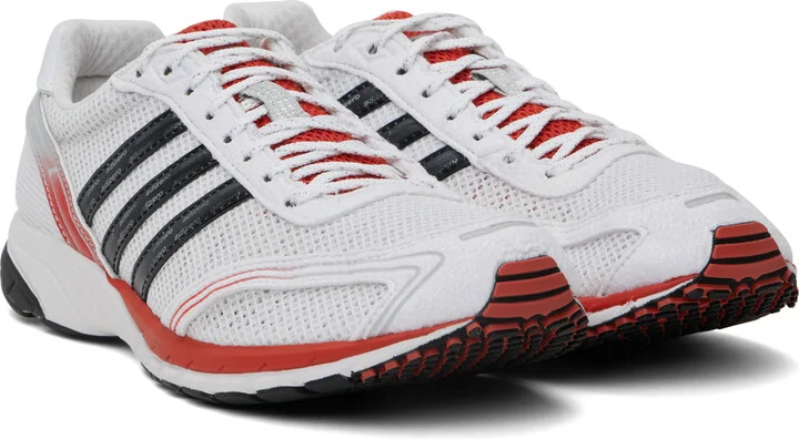 adidas Originals White Adizero Adios OG Sneakers - Image 4