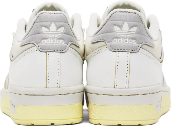 adidas Originals White & Beige Rivalry Low 86 Sneakers - Image 2