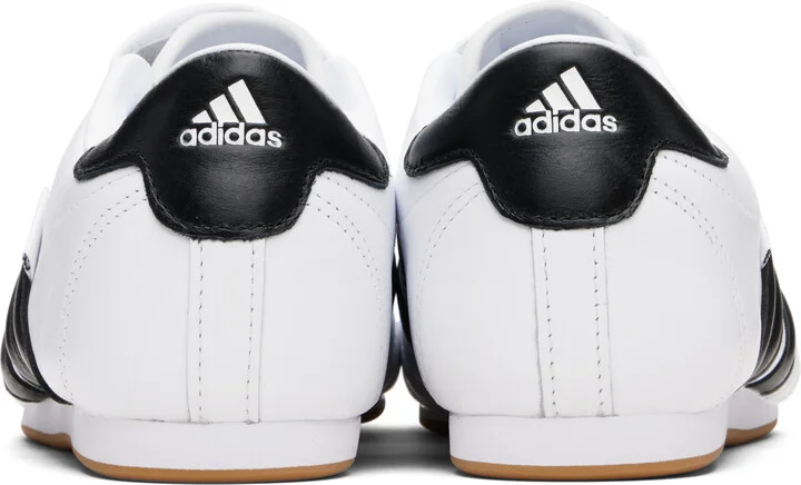 adidas Originals White & Black 'Adidas' Taekwondo Sneakers - Image 2