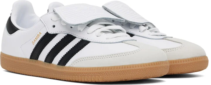 adidas Originals White & Black Samba LT Sneakers - Image 4