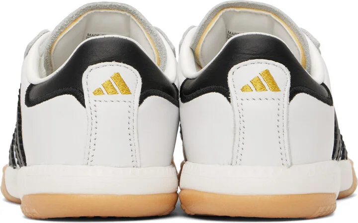 adidas Originals White & Black Samba MN Sneakers - Image 2