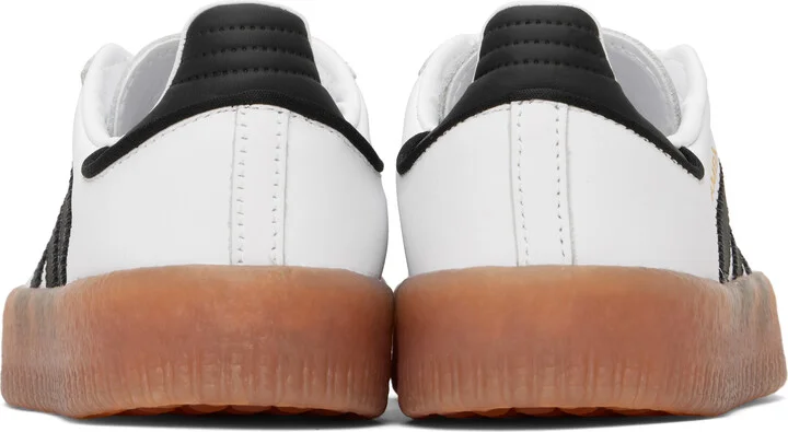 adidas Originals White & Black Sambae Sneakers - Image 2