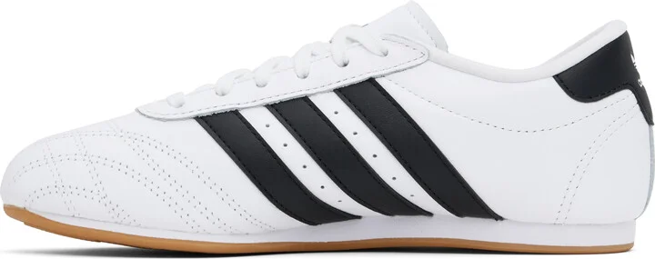 adidas Originals White & Black Taekwondo Lace Sneakers - Image 3