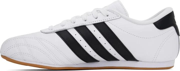 adidas Originals White & Black Taekwondo Lace Sneakers - Image 3