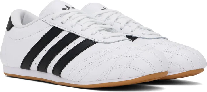 adidas Originals White & Black Taekwondo Lace Sneakers - Image 4