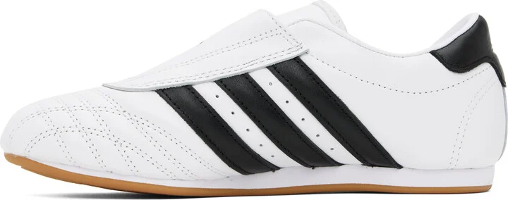 adidas Originals White & Black Taekwondo Sneakers - Image 3