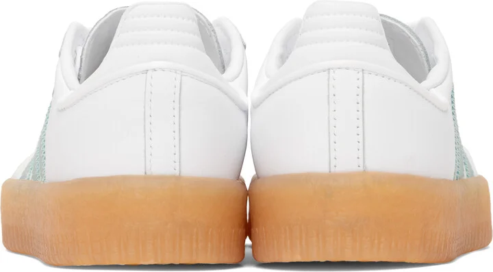 adidas Originals White & Blue Sambae Sneakers - Image 2