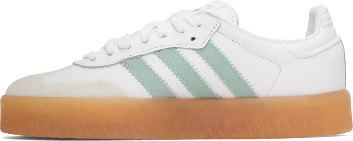 adidas Originals White & Blue Sambae Sneakers - Image 3