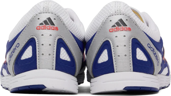 adidas Originals White & Navy Adizero PR Sneakers - Image 2