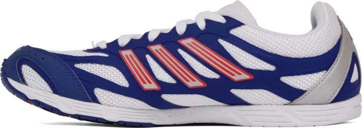 adidas Originals White & Navy Adizero PR Sneakers - Image 3