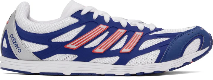 adidas Originals White & Navy Adizero PR Sneakers