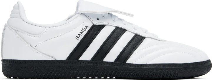 adidas Originals White Samba Long Tongue Sneakers