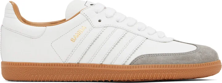 adidas Originals White Samba OG Made In Italy Sneakers