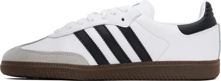 adidas Originals White Samba OG Sneakers - Image 3