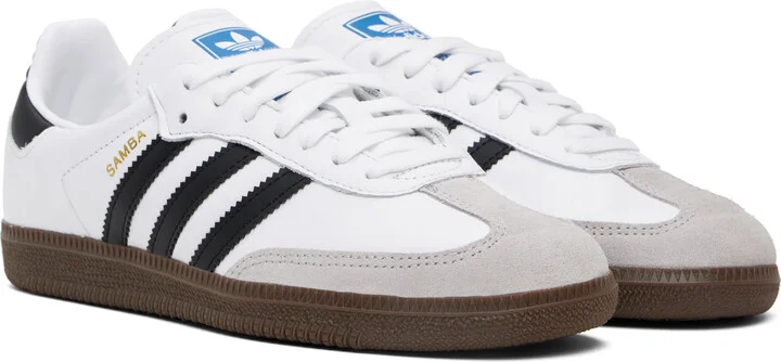 adidas Originals White Samba OG Sneakers - Image 4