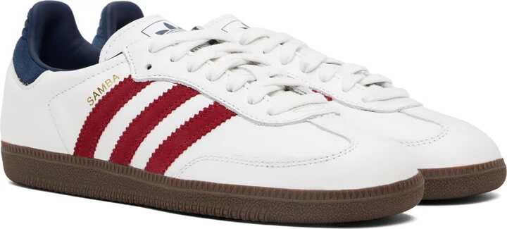 adidas Originals White Samba OG Sneakers - Image 4