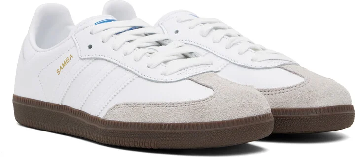 adidas Originals White Samba OG Sneakers - Image 4