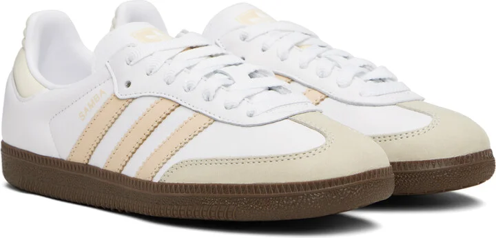 adidas Originals White Samba OG Sneakers - Image 4