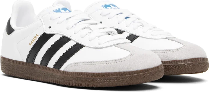 adidas Originals White Samba OG Sneakers - Image 4