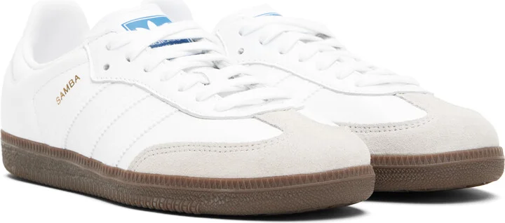 adidas Originals White Samba OG Sneakers - Image 4