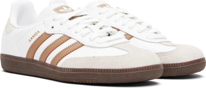 adidas Originals White Samba OG Sneakers - Image 4