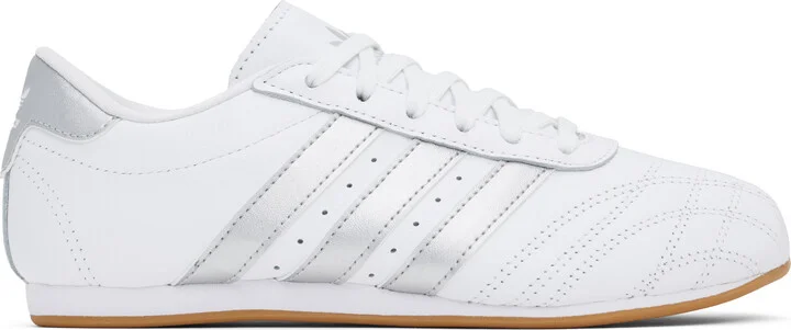 adidas Originals White & Silver Taekwondo Lace Sneakers
