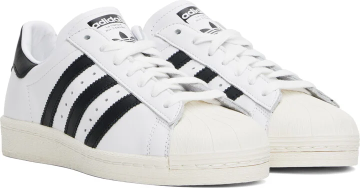 adidas Originals White Superstar 82 Sneakers - Image 4