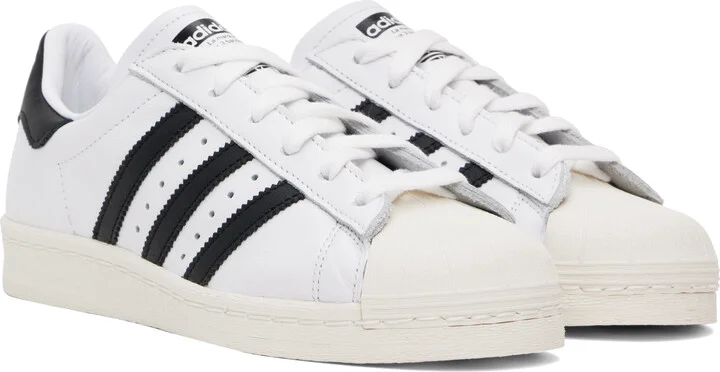 adidas Originals White Superstar 82 Sneakers - Image 4