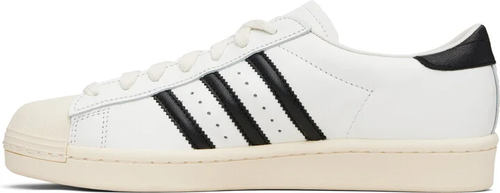 adidas Originals White Superstar Vintage Made In Germany Sneakers - Image 3