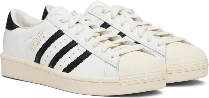 adidas Originals White Superstar Vintage Made In Germany Sneakers - Image 4