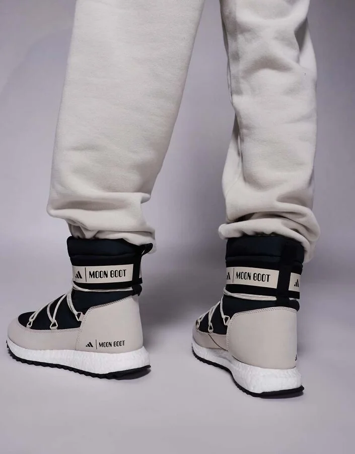adidas Originals x Moonboot Moonboost high in brown - Image 3