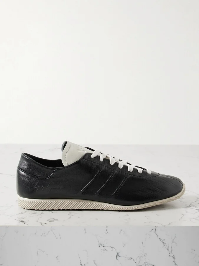 adidas Originals - + Y-3 Leather Sneakers - Black